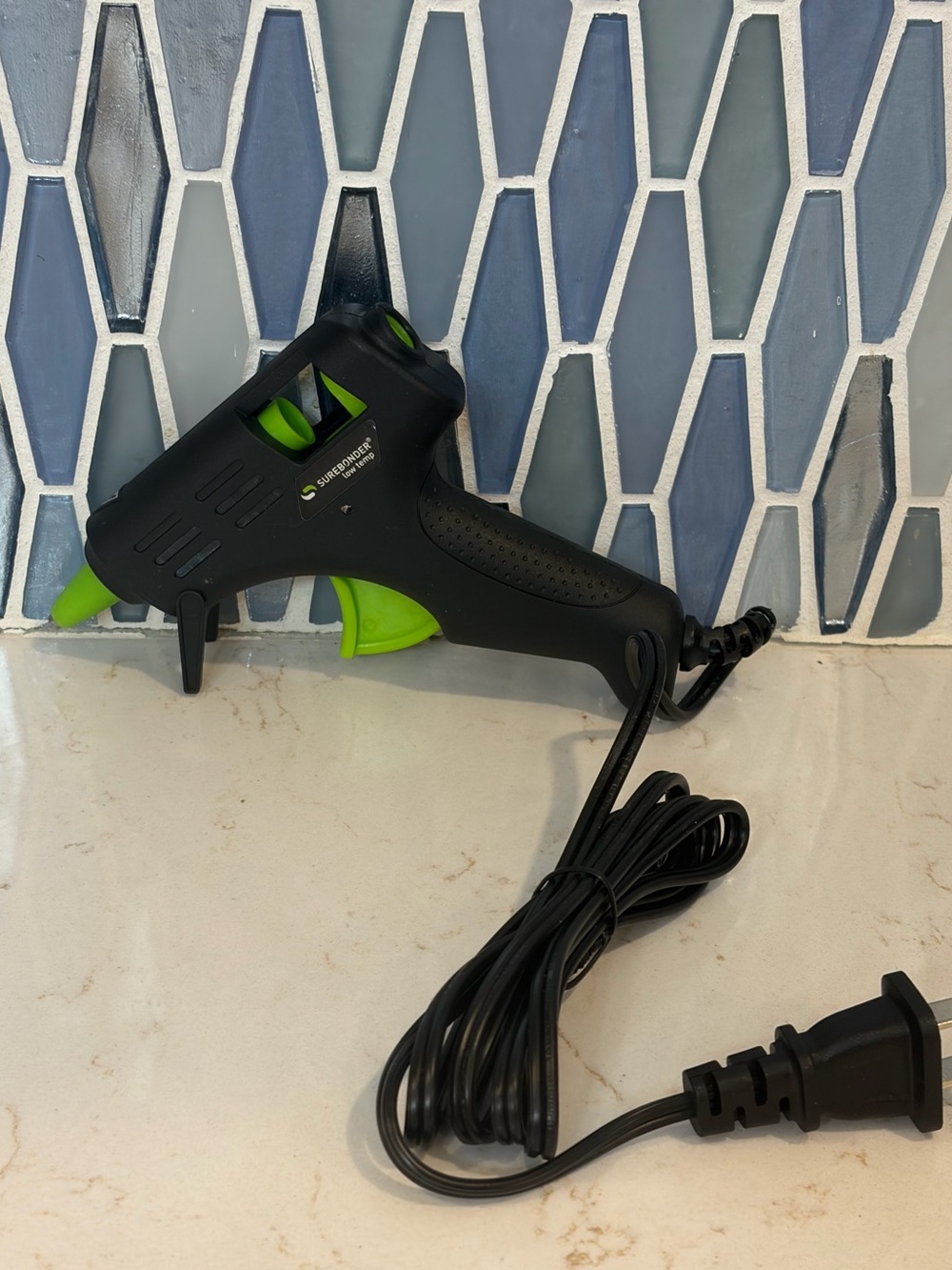 Surebonder Low Temp Hot Glue Gun - Black & Lime Green